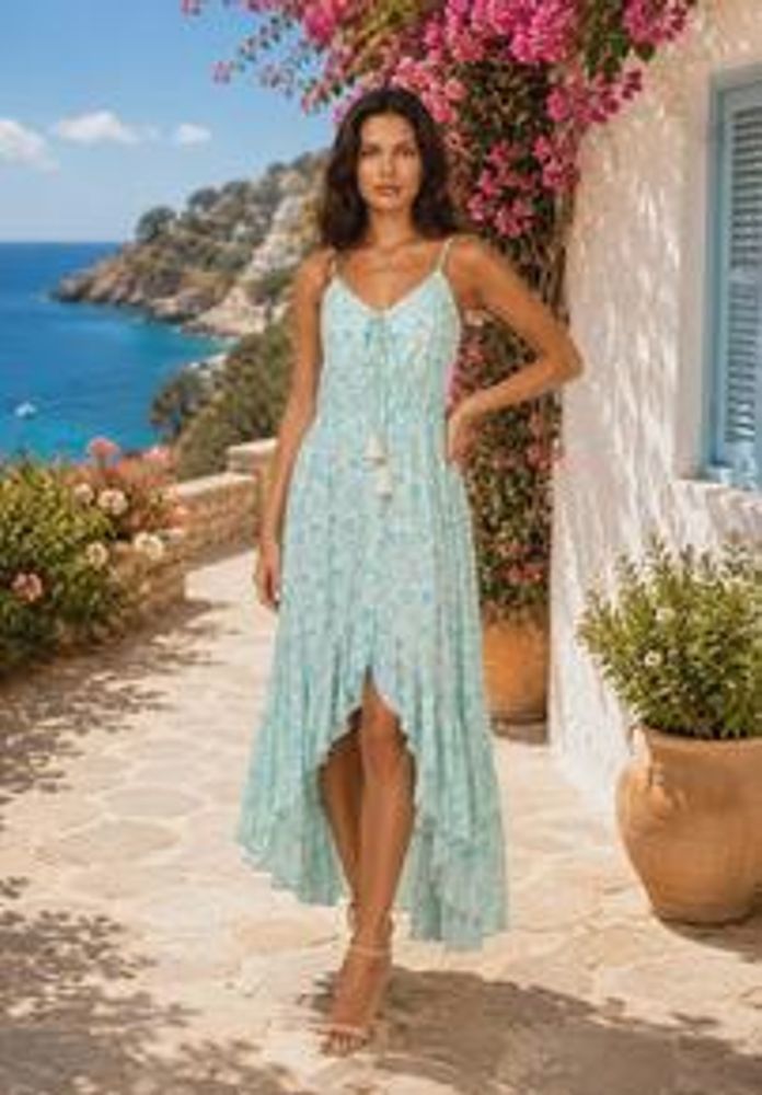 Kjole Last Queen Aqua Blue