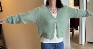 Hovedbilde Kort jakke kid mohair gr&oslash;nn