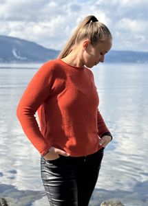 Hovedbilde Myk genser Rust/Oransje