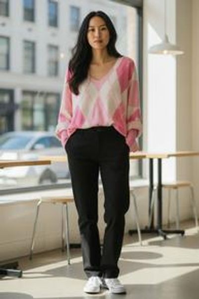 Genser Rosa Harlequin