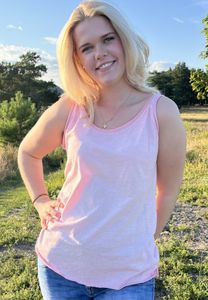 Hovedbilde Heklet topp med singlet Rosa